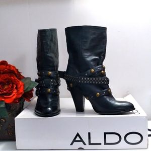 Aldo "Melkonian" Leather mid calf Boots